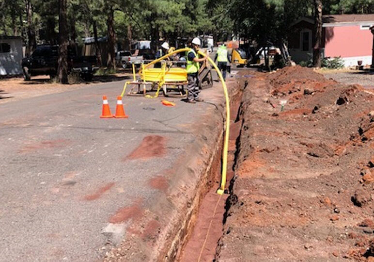 photo of emergency pipeline repair services in progress